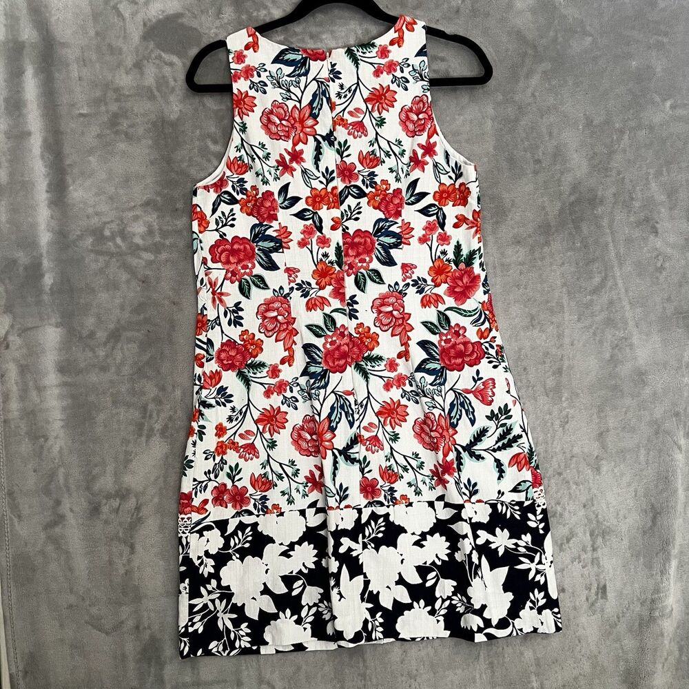 Eliza J women‎ Sleeveless Dress Floral Shift Size 8 Knee Length - Picture 9 of 12